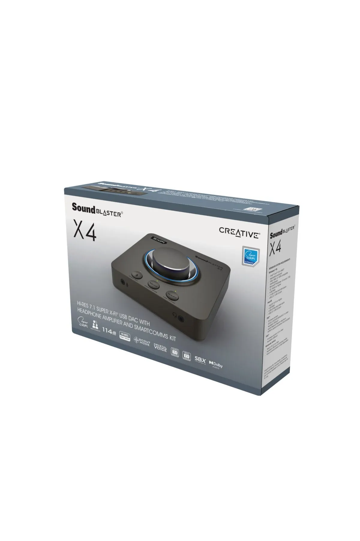 Creative Sound Blaster X4 - 7.1 Surround,optik- Hi-res- Amp Ses Kartı - Super X-fi®- Pc - Mac Uyumlu