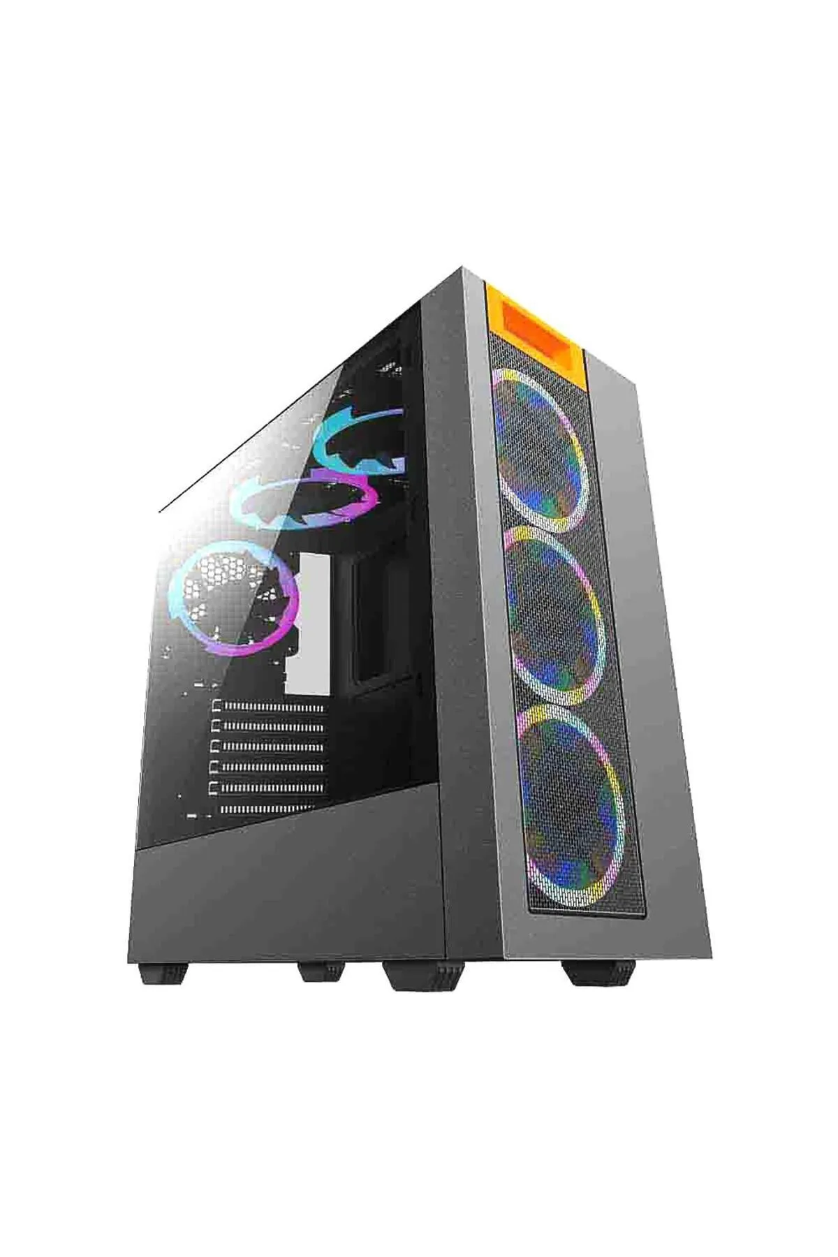 Blueforce Spectra 6*rgb Fanlı Atx-mini Atx Itx Mid Tower Rgb Oyuncu Bilgisayar Kasası