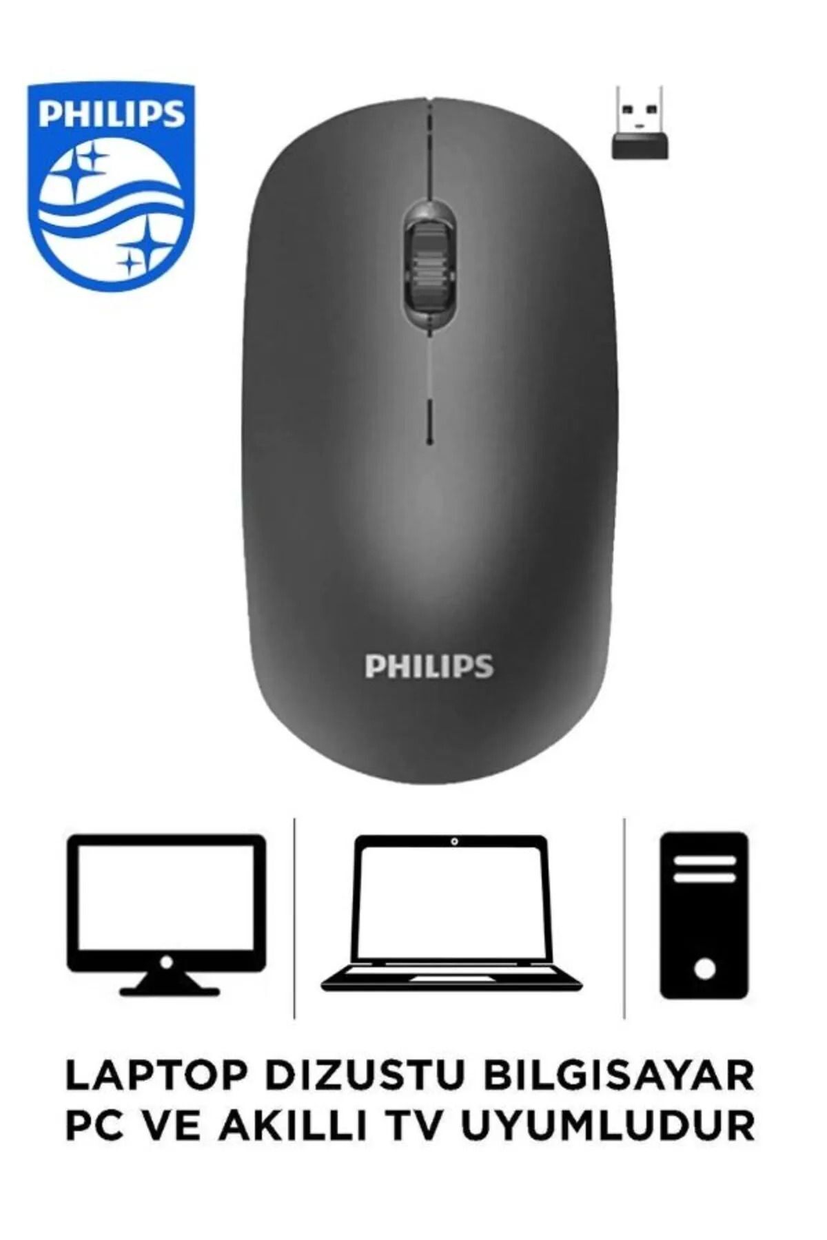 Sarftech Spk7315 M315 Siyah Wireless Sessiz Click Kablosuz Mouse 1200dpi