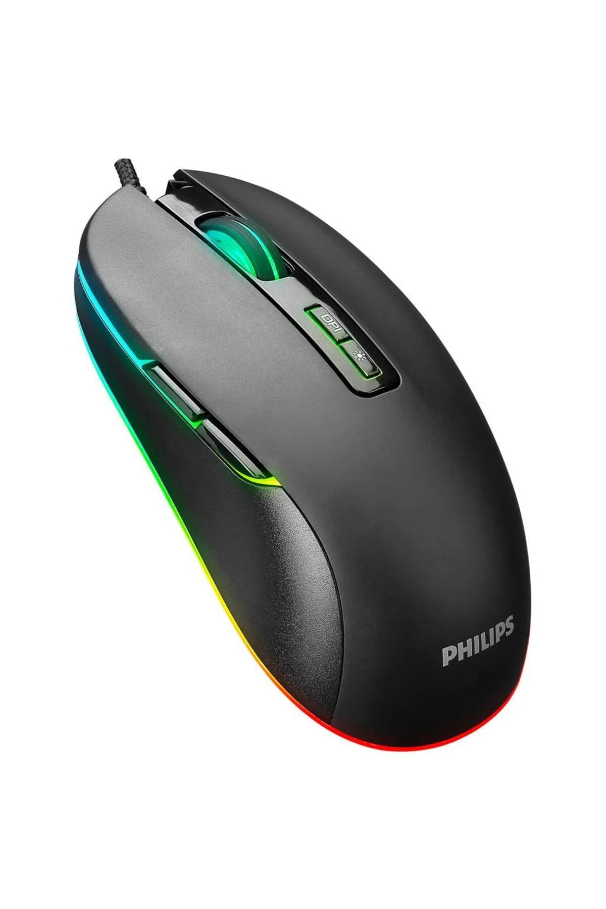 Philips Spk9414 G414 Usb 7tuşlu Siyah 1200/1600/2400/3600dpi Gaming Oyuncu Mouse