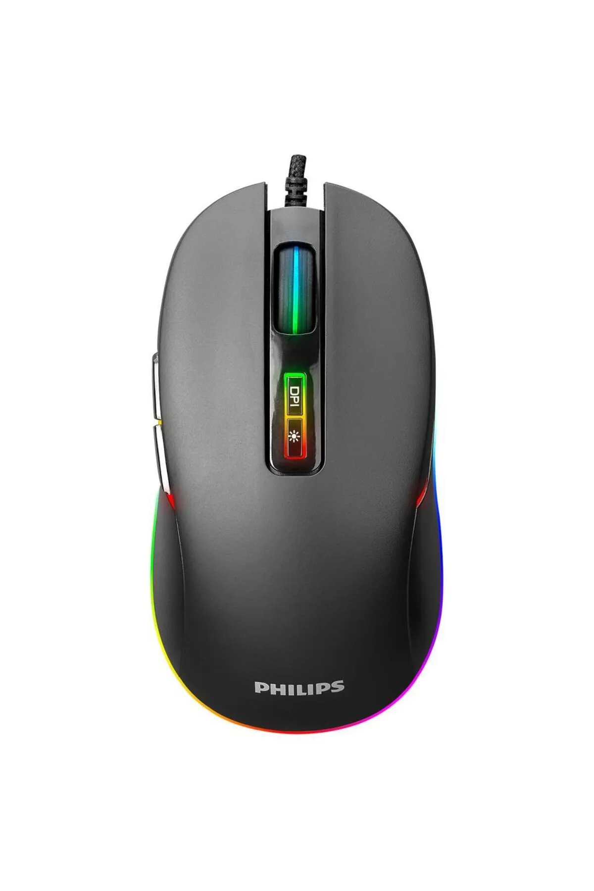 Philips Spk9414 G414 Usb 7tuşlu Siyah 1200/1600/2400/3600dpi Gaming Oyuncu Mouse