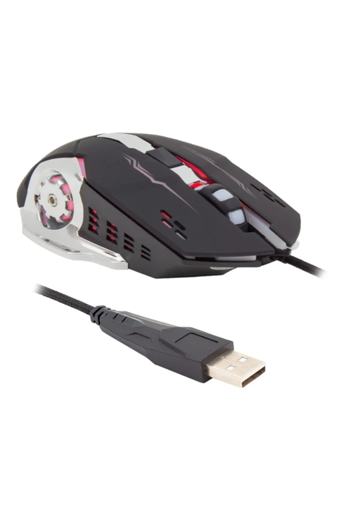 gaman Stalker Warrıor Gmx7 Işıklı Oyuncu Mouse Gaming Mouse 2400 Dpi 6 Tuş