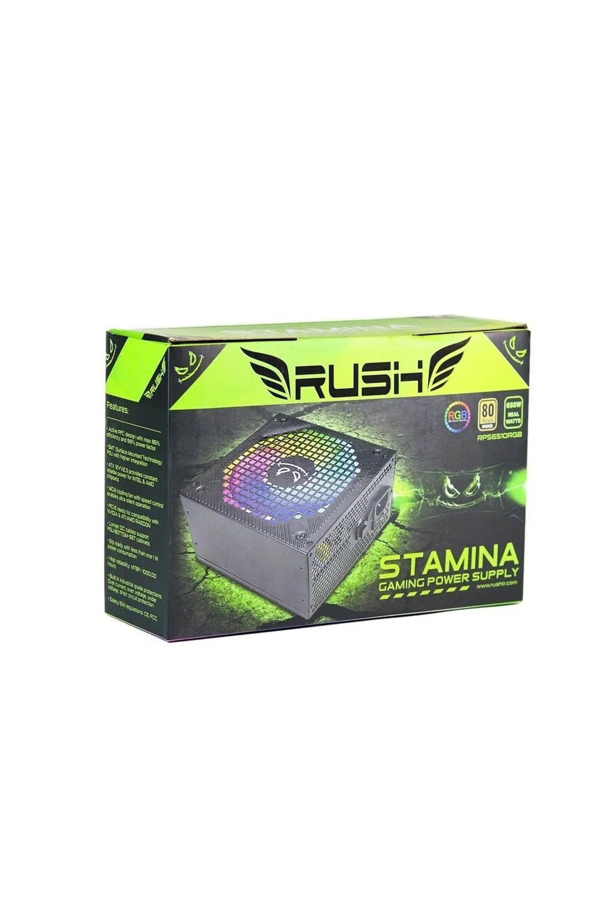 Rush Stamina Rps6510 650w. Power Supply