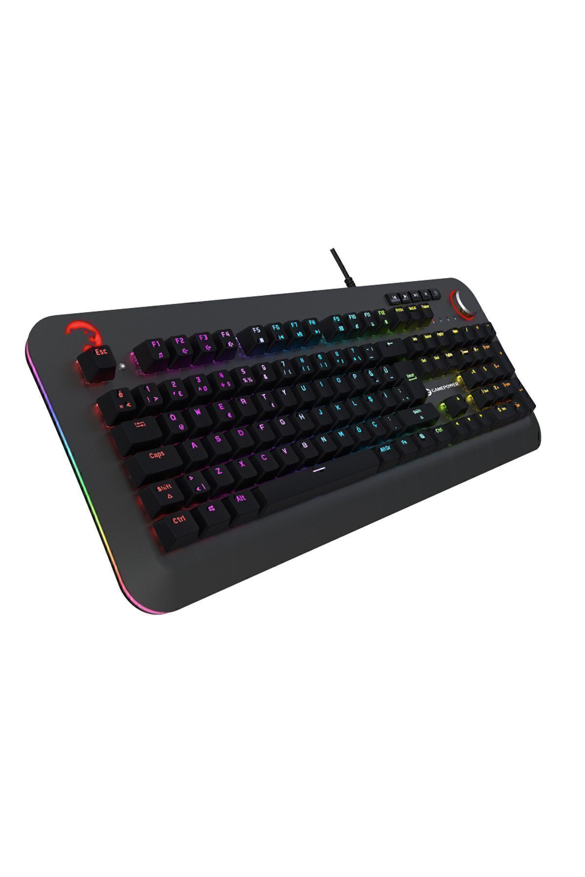 Gamepower Starscream 60M Rgb Mavi Switch Türkçe Q Optik Mekanik Gaming Klavye (3x Switch Hediyeli)