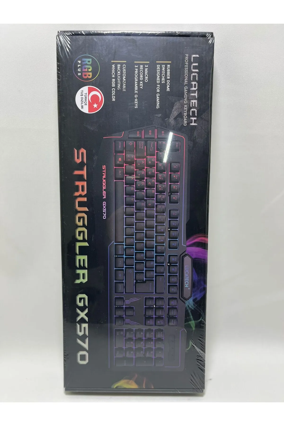 Lucatech STRUGGLER GX570 RGB IŞIKLI RAİNBOW QUSB OYUNCU KLAVYESİ