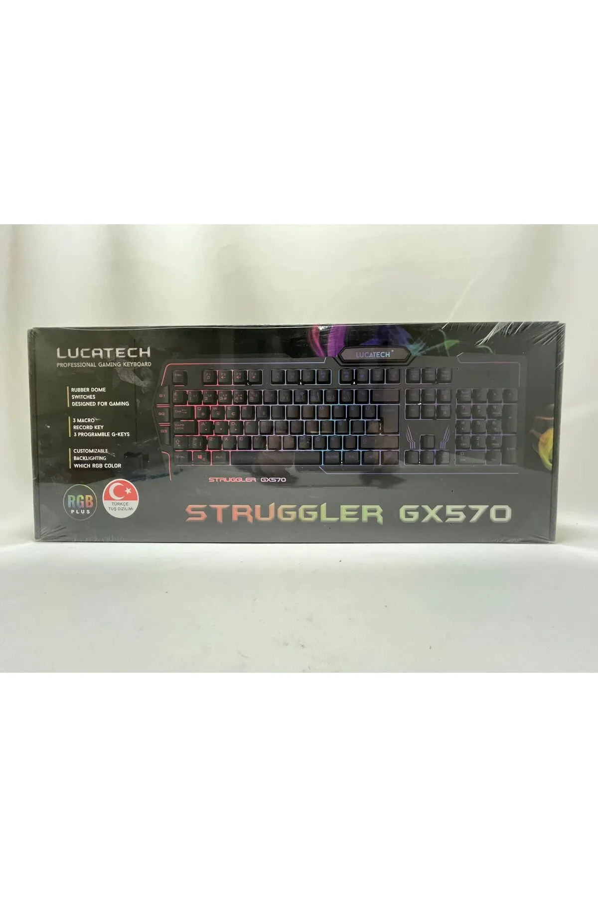 Lucatech STRUGGLER GX570 RGB IŞIKLI RAİNBOW QUSB OYUNCU KLAVYESİ