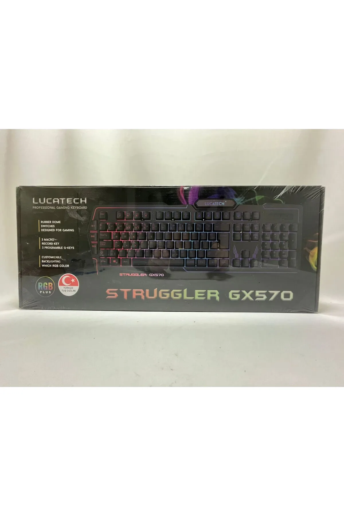 Lucatech STRUGGLER GX570 RGB IŞIKLI RAİNBOW QUSB OYUNCU KLAVYESİ