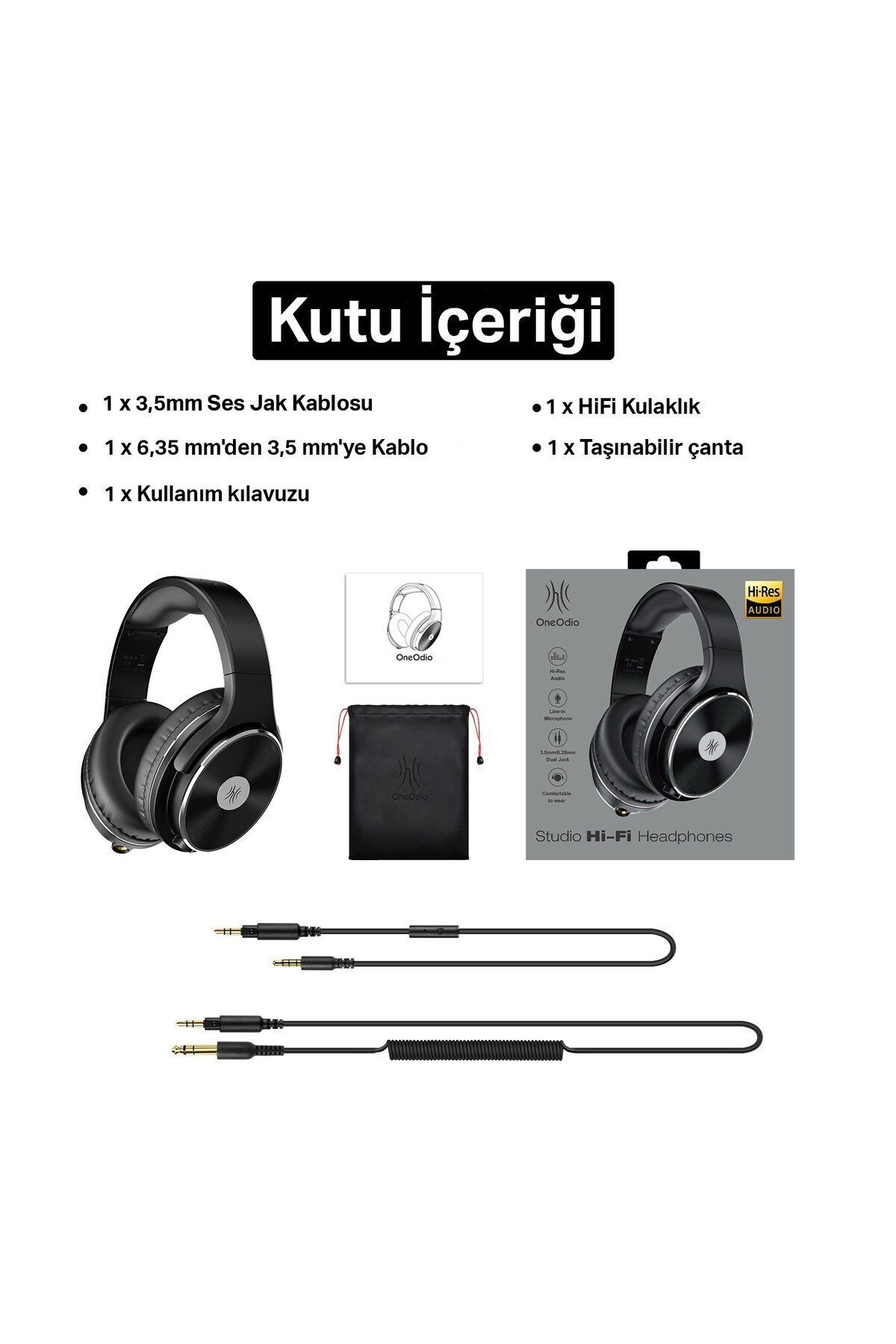 Oneodio Studio HiFi Kablolu Kulaklık