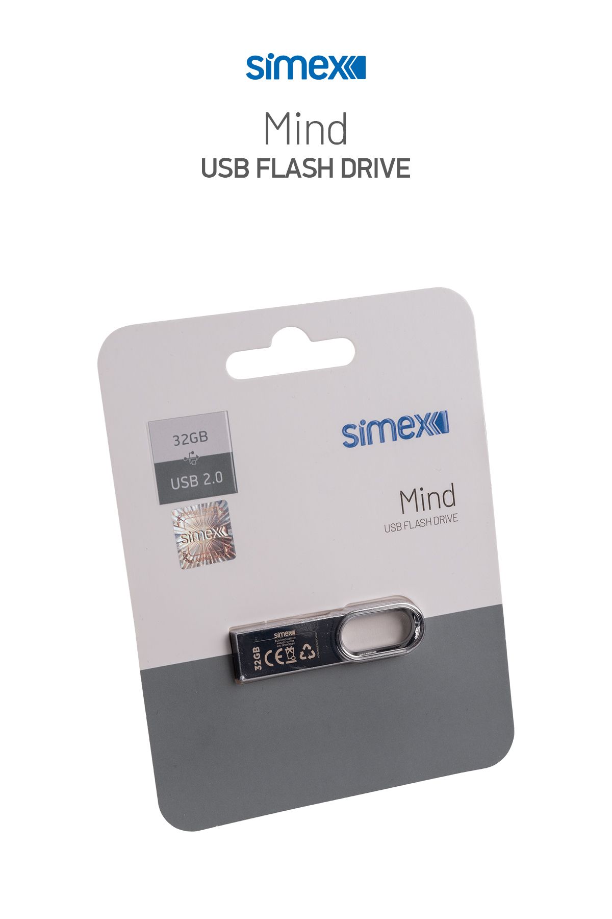 Simex SU-108 Mind 2.0 Metal 32GB USB Bellek Standart