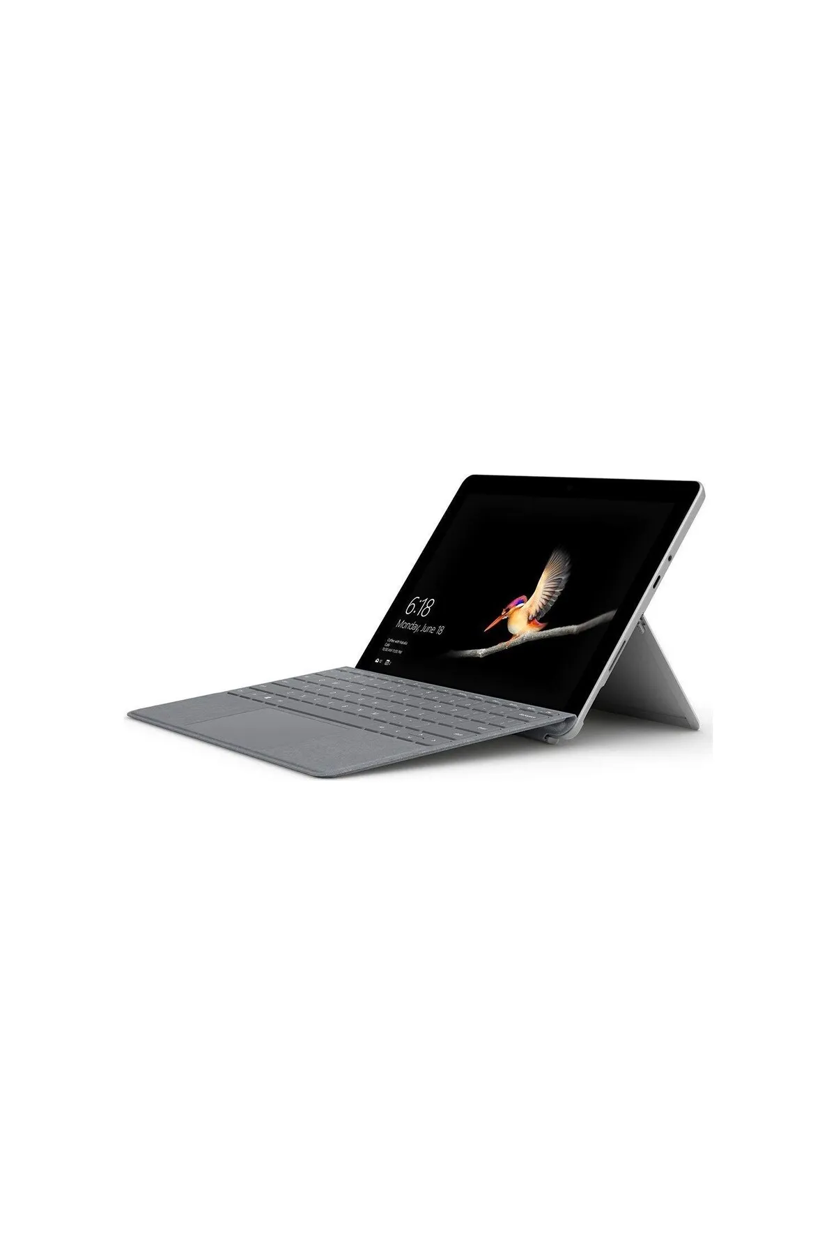 Microsoft Surface Go Tablet Uyumlu Alcantara Signature Type Cover İngilizce Klavye - Gri yni tsrm718675