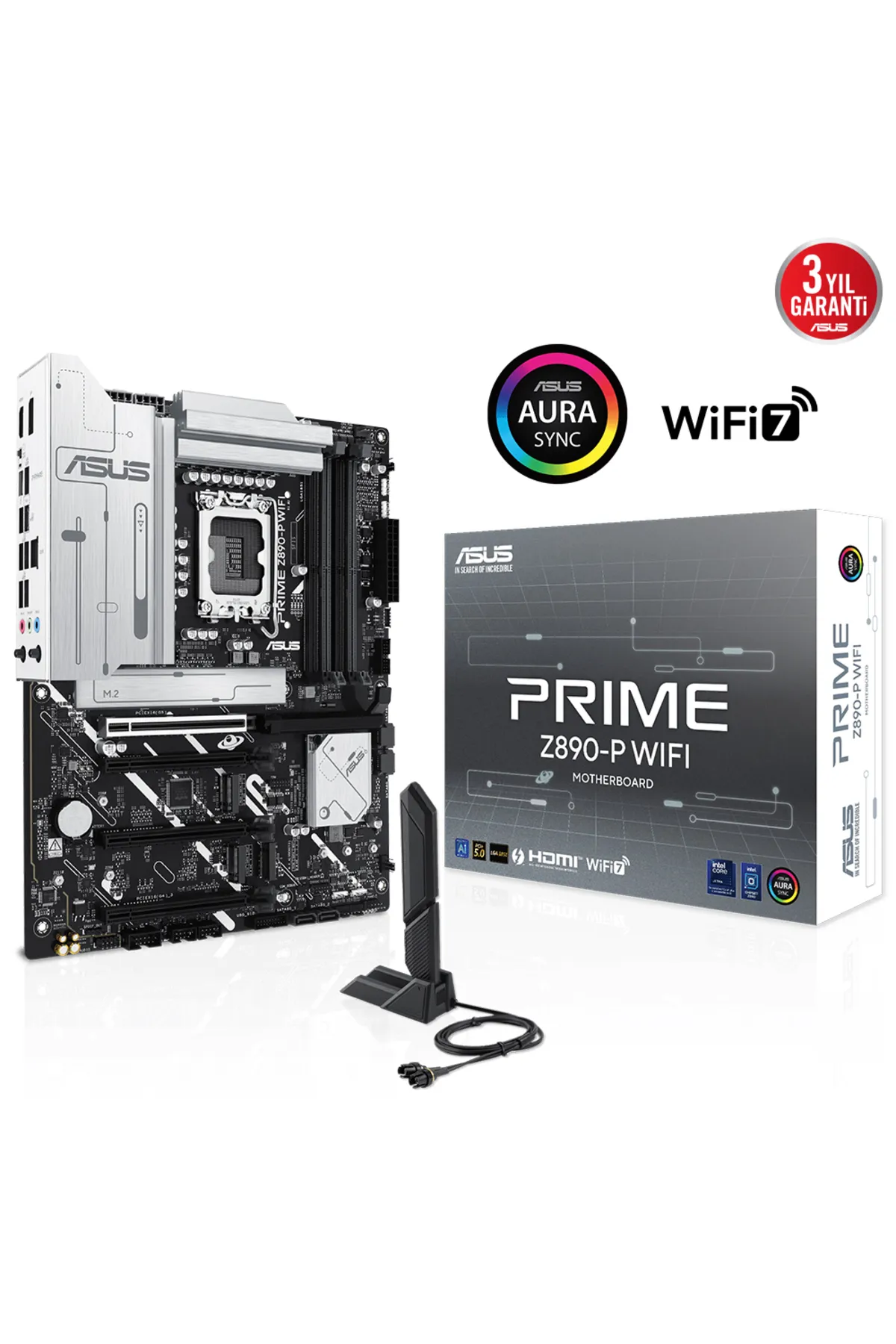 Hedef Market SUS PRIME Z890-P WIFI DDR5 4XM2 USB3.2 RGB LAN ATX