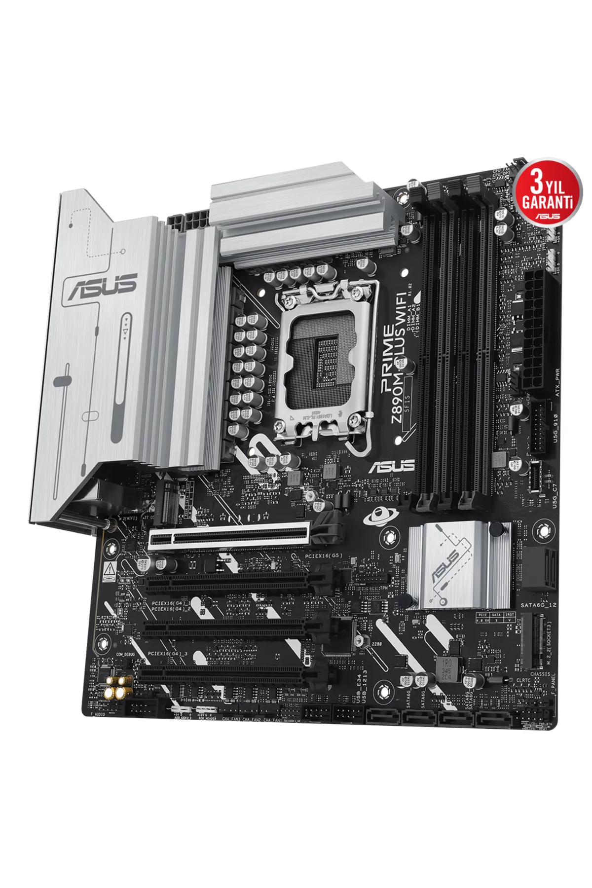 Hedef Market SUS PRIME Z890M-PLUS WIFI DDR5 3XM2 USB3.2 RGB LAN mATX