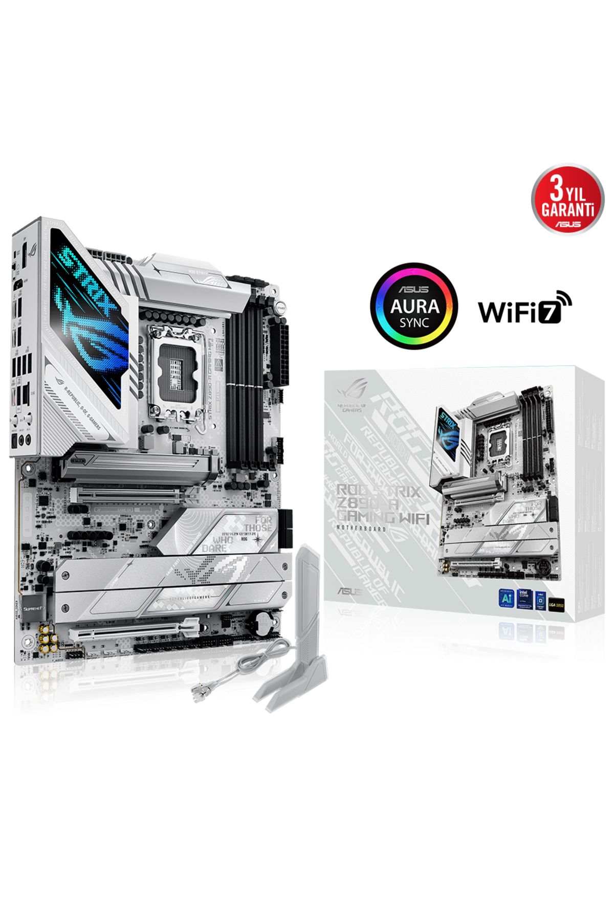 Hedef Market SUS ROG STRIX Z890-A GAMING WIFI DDR5 5XM2 USB3.2 RGB LAN ATX