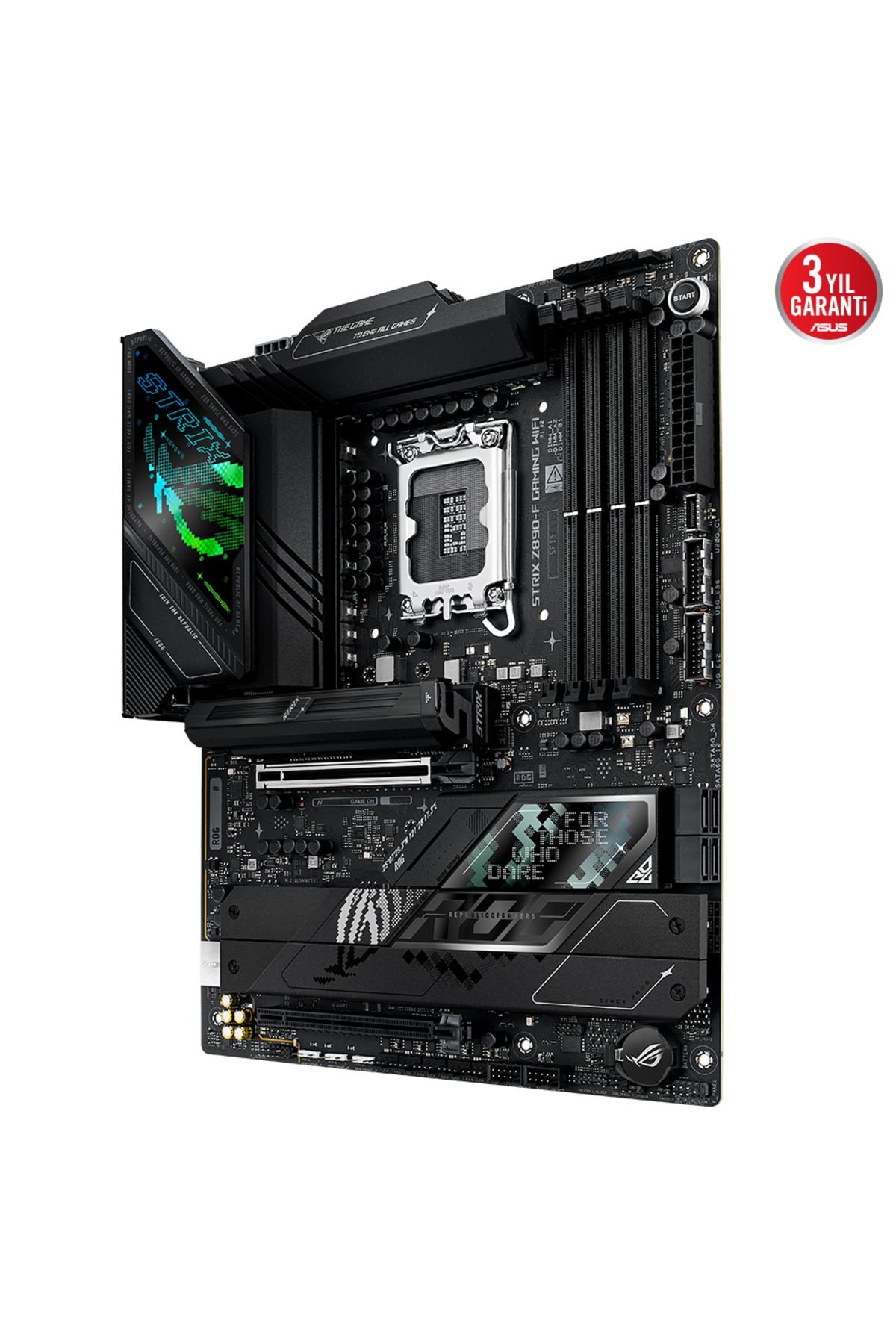 Hedef Market SUS ROG STRIX Z890-F GAMING WIFI DDR5 5XM2 USB3.2 RGB LAN ATX