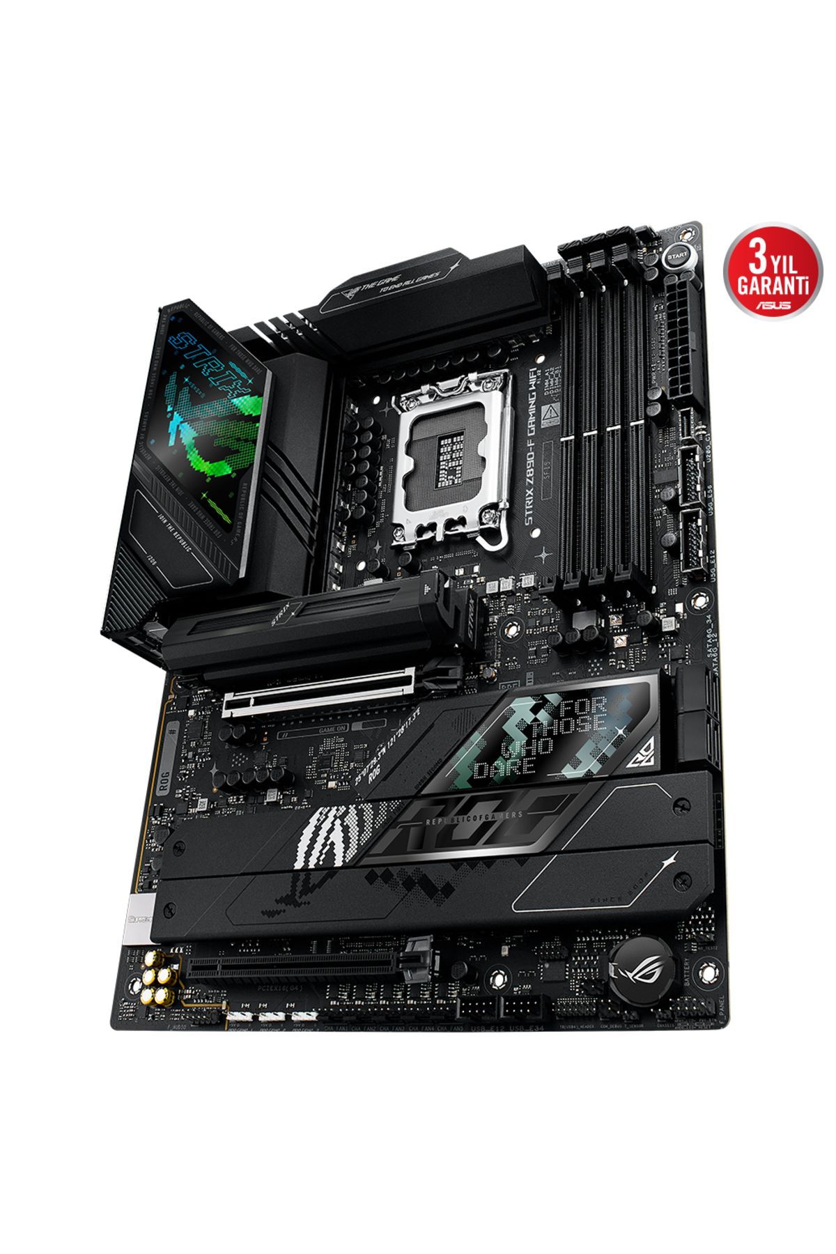 Hedef Market SUS ROG STRIX Z890-F GAMING WIFI DDR5 5XM2 USB3.2 RGB LAN ATX