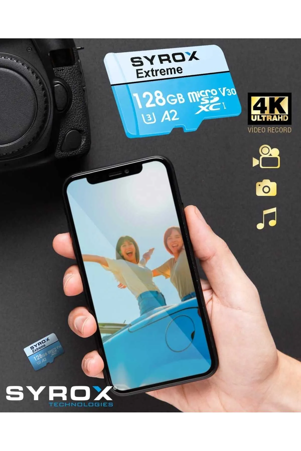 shopuyguntekno S.uygun 128Gb Hafıza Kartı Kameralar İle Uyumlu SD Kart