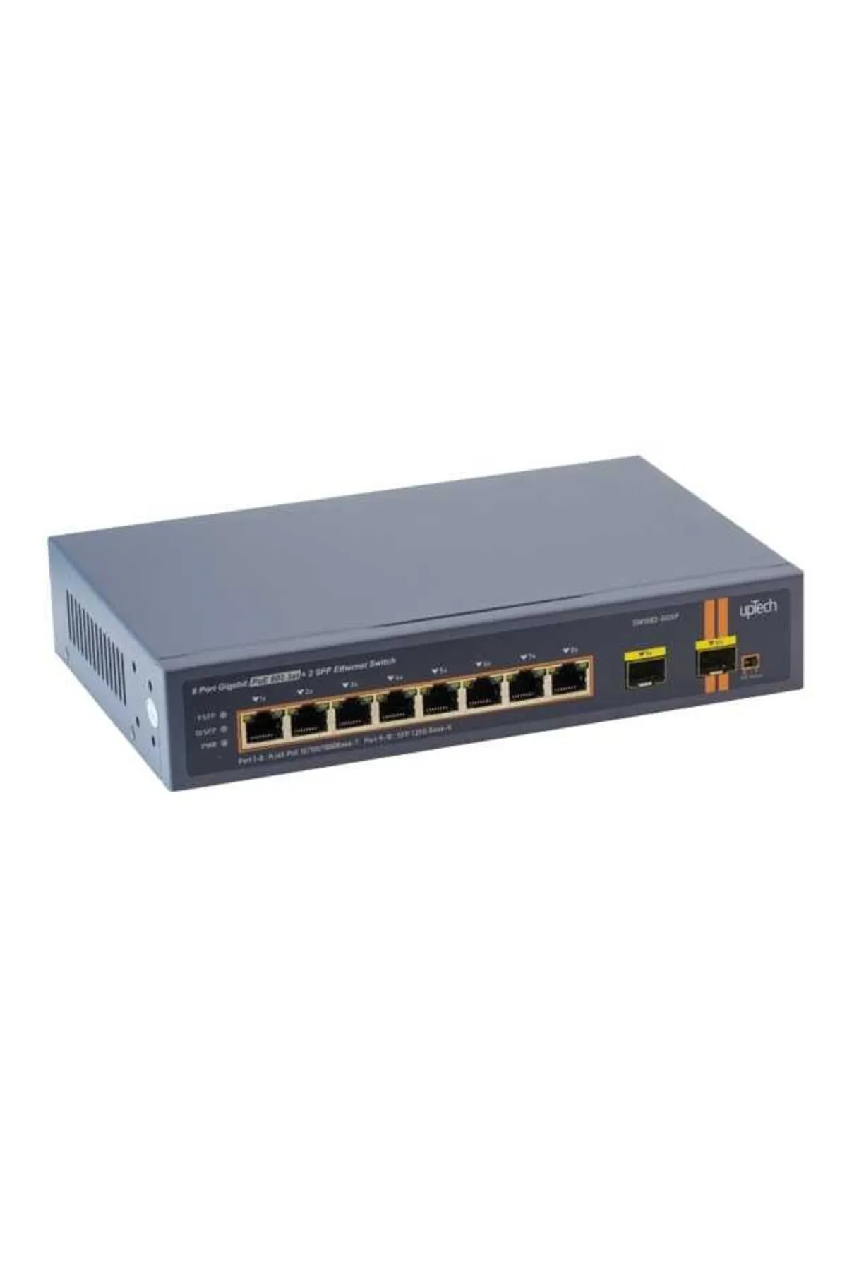 upTech SW1082-GGSP 8 Port PoE Gigabit 2SFP Switch