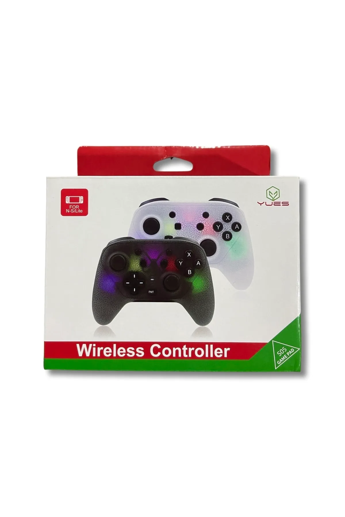 YUES Switch Pro Controller Oyun Kolu Joystick Işıklı (NİNTENDO SWİTCH /SWİTCH LİTE / PC / ANDROİD UYUMLU)