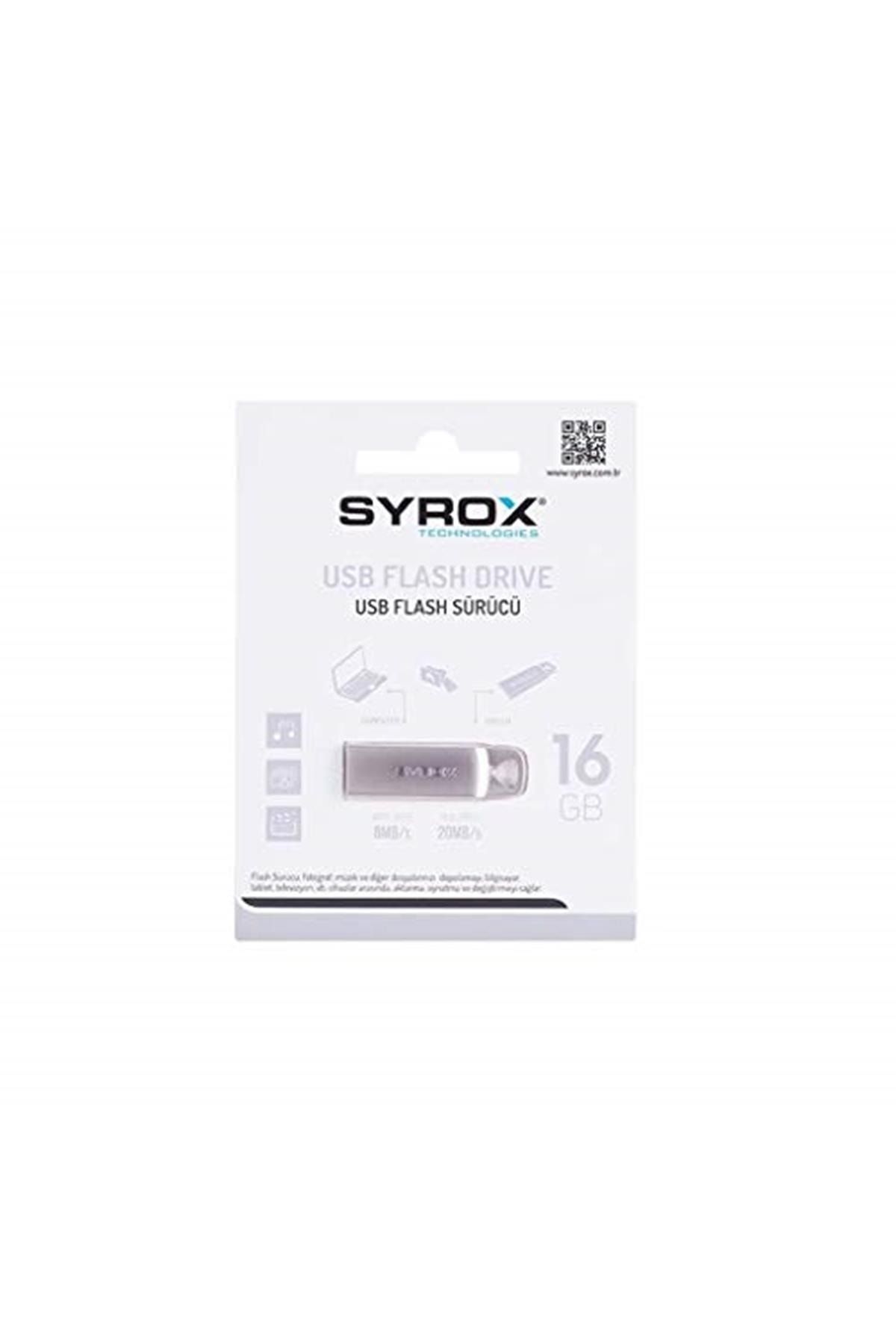 Syrox Syx-um16 -16 Gb Metal 2 Usb Bellek