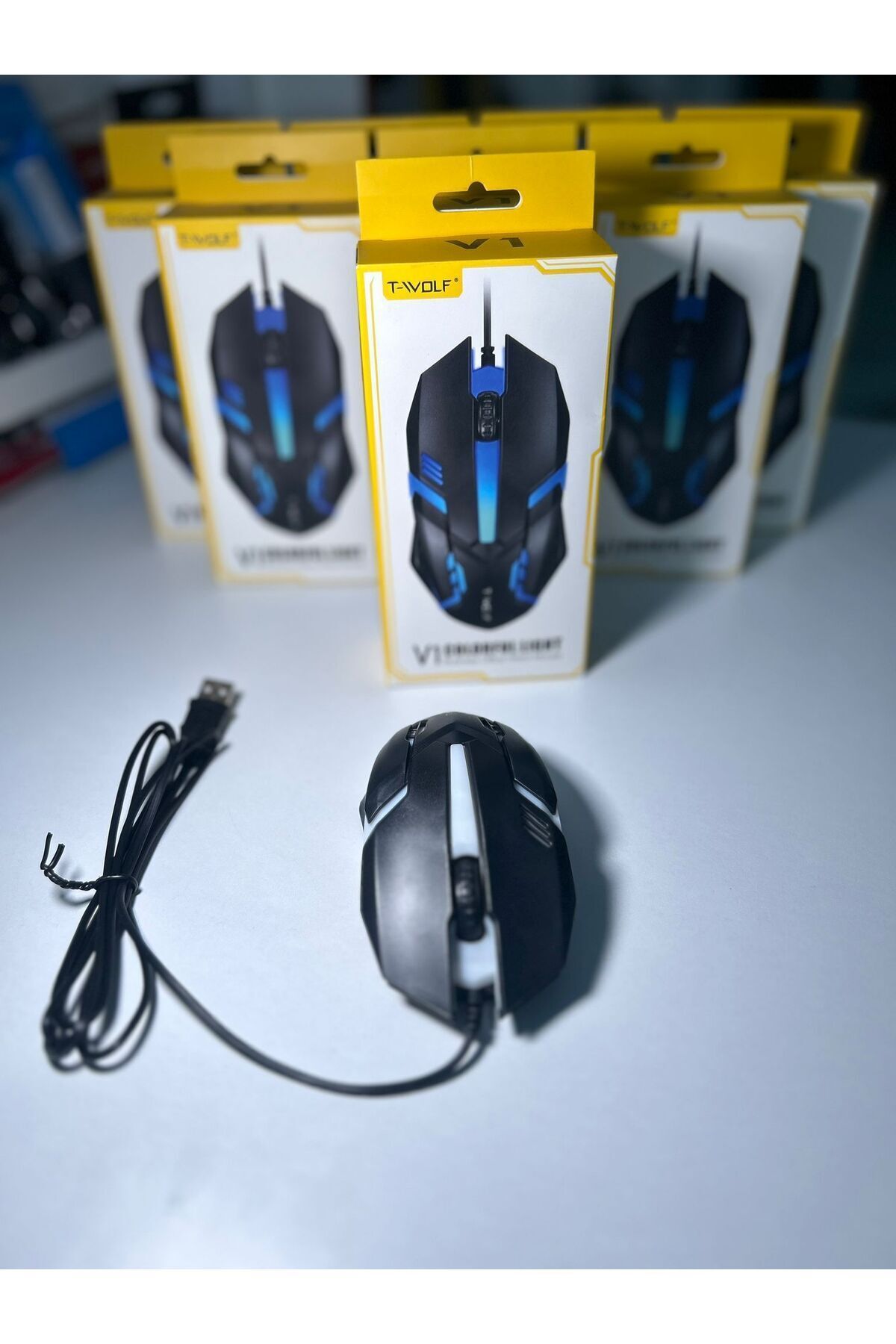 İstanbul Teknoloji T-WOLF KABLOLU RGB IŞIKLI V1 OYUNCU MOUSE