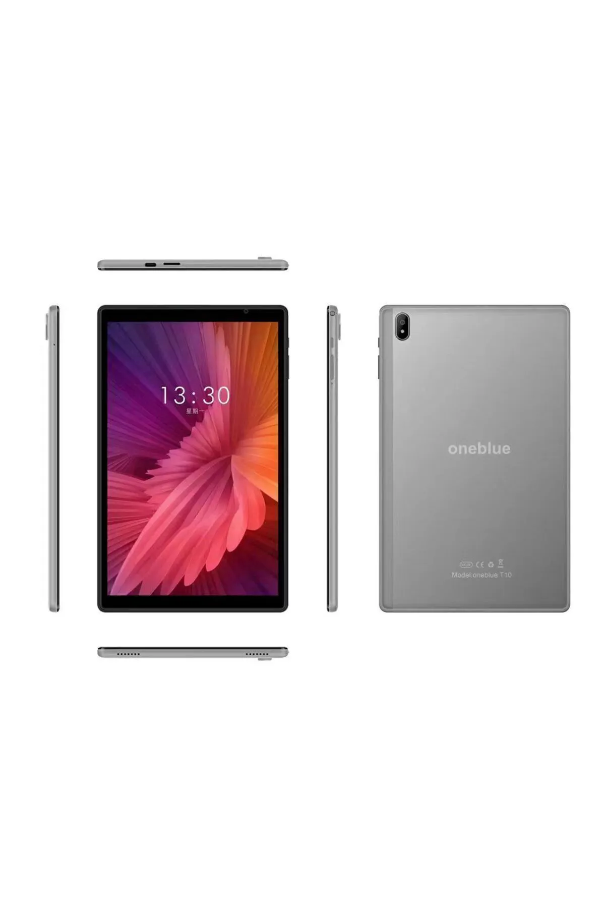 oneblue T10 10.1 Inç Tablet 4 Gb Ram, 64 Gb Depolama, 4 Çekirdekli, 5000 Mah Batarya, Gümüş Ince Tasarım