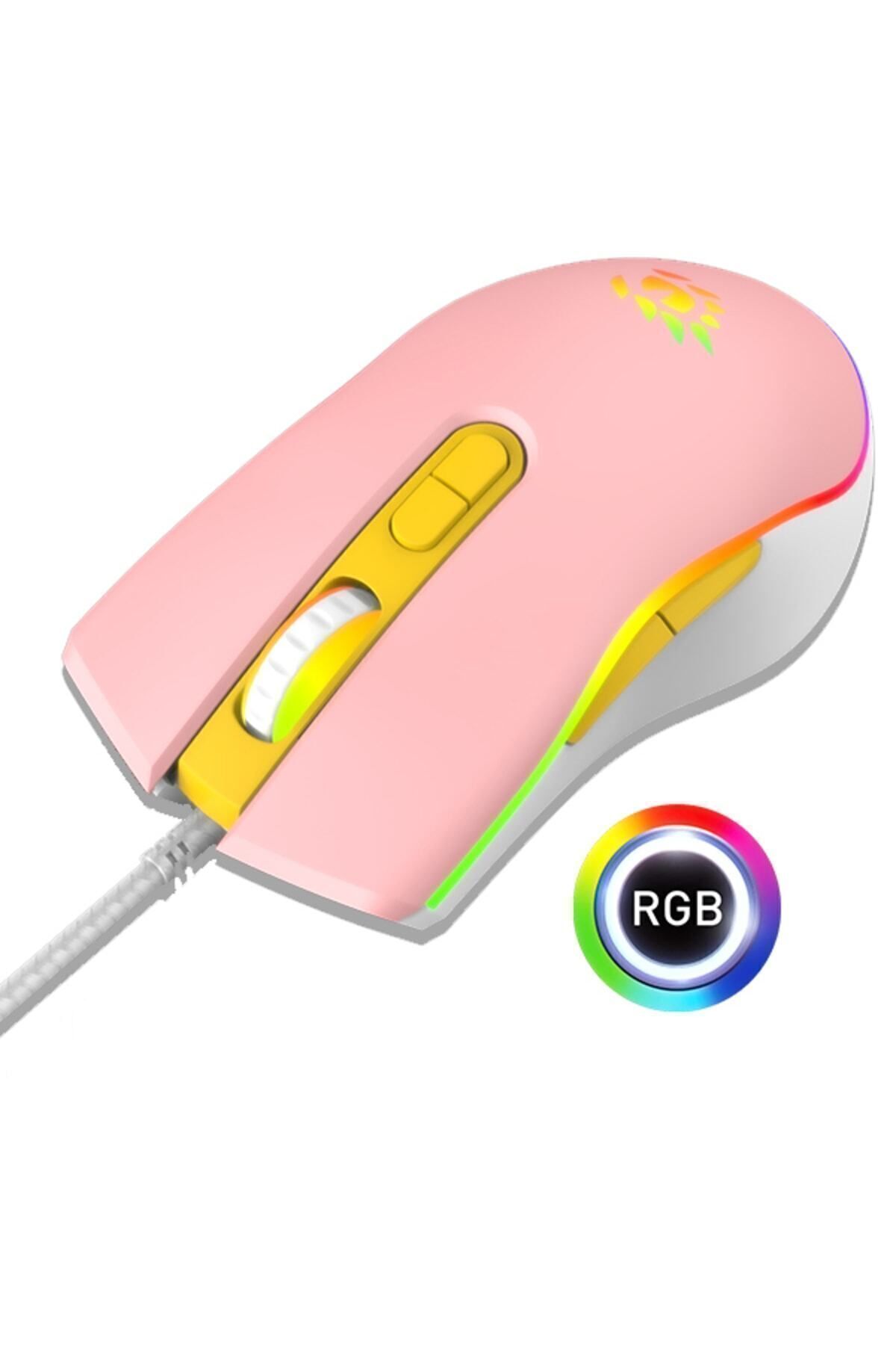 Katsuta T4-1665 Loot Rgb 7200dpi Pembe Makrolu Gaming Oyuncu Mouse