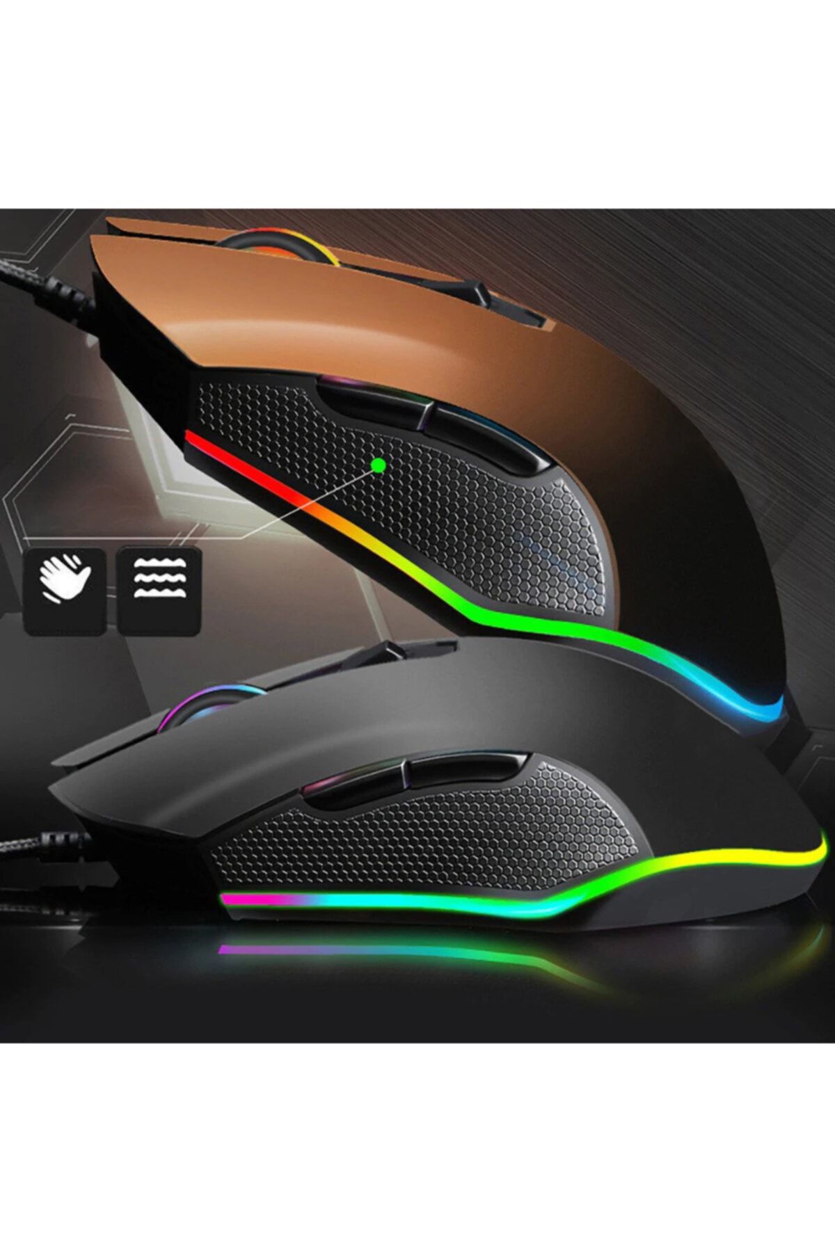 Daytona T40 2400 Dpı Rgb Işıklı Profesyonel Kablolu Optik Oyuncu Mouse