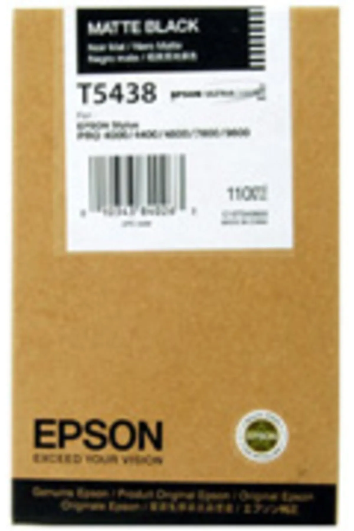 Epson T5438 C13t543800 Orjinal Mat Siyah Kartuş