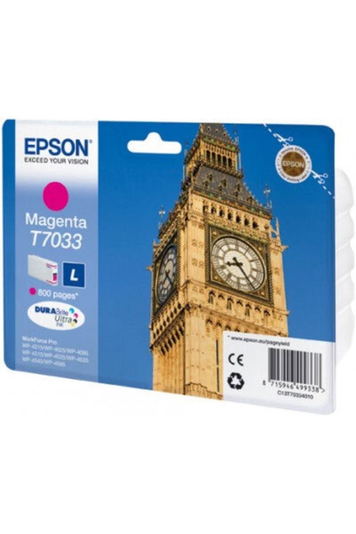 Epson T7033 Wp4015-4025-4515 Mor Kartuş