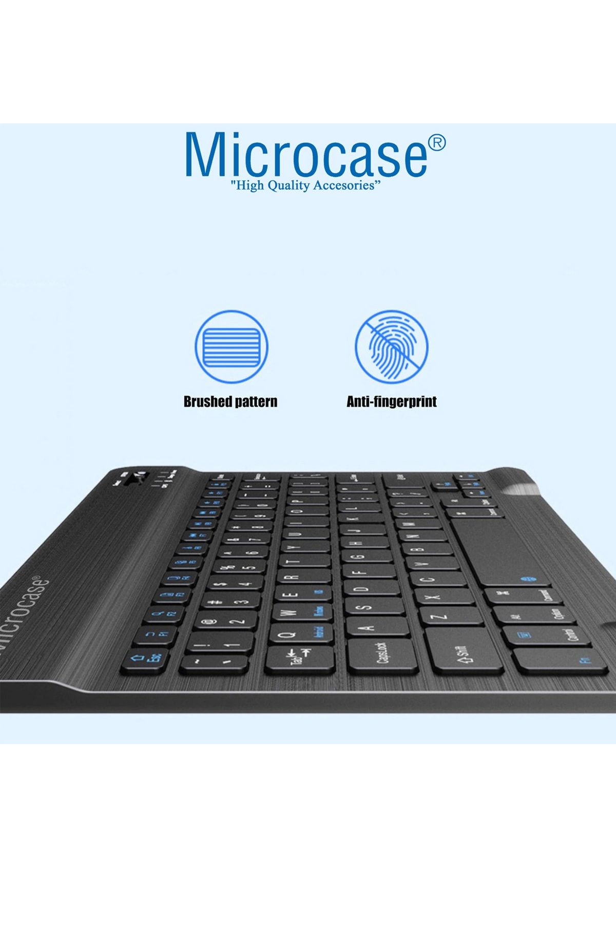 Microcase Tablet Ve Telefonlar Için Şarjlı Türkçe Bluetooth Klavye - Al2723 Siyah