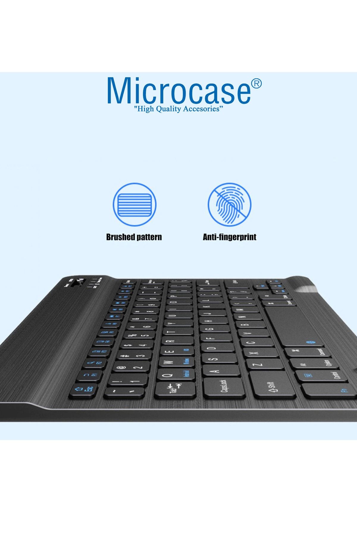 Microcase Tablet Ve Telefonlar Için Bluetooth Klavye Şarjlı Kablosuz - Al2671 Mor