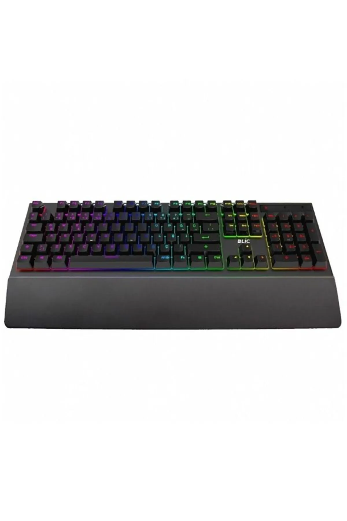 Sarftech Takıp Çıkarılabilen Bilek Destekli Siyah Rgb Red Switch Türkçe Q Gaming Oyuncu Mekanik Klavye Bkb5