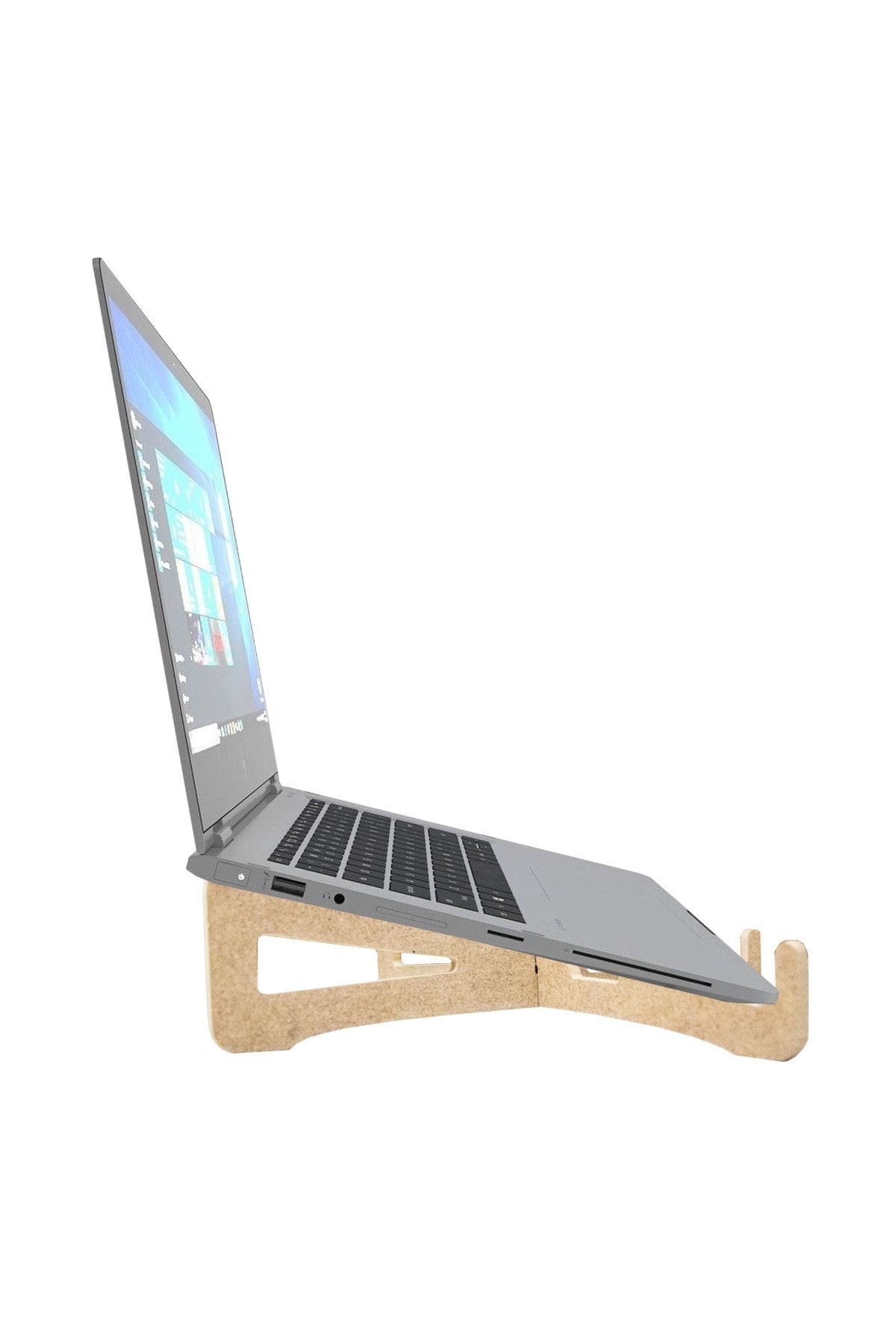 Begoloni Taşınabilir Ahşap Laptop Standı Notebook Sehpası Telefon, Tablet Standı