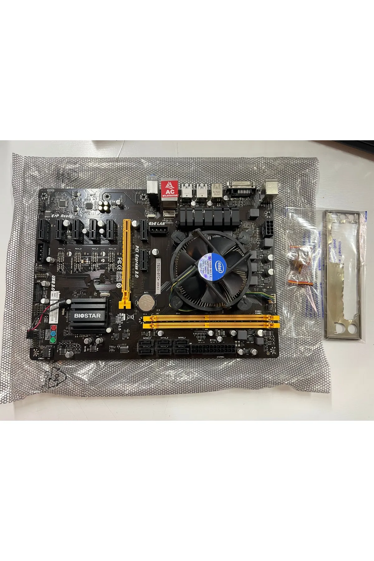 OEM TB250-BTC+ Anakart + Intel i5 6500 İşlemci + Fan - Madencilik ve Oyun İçin İdeal Set