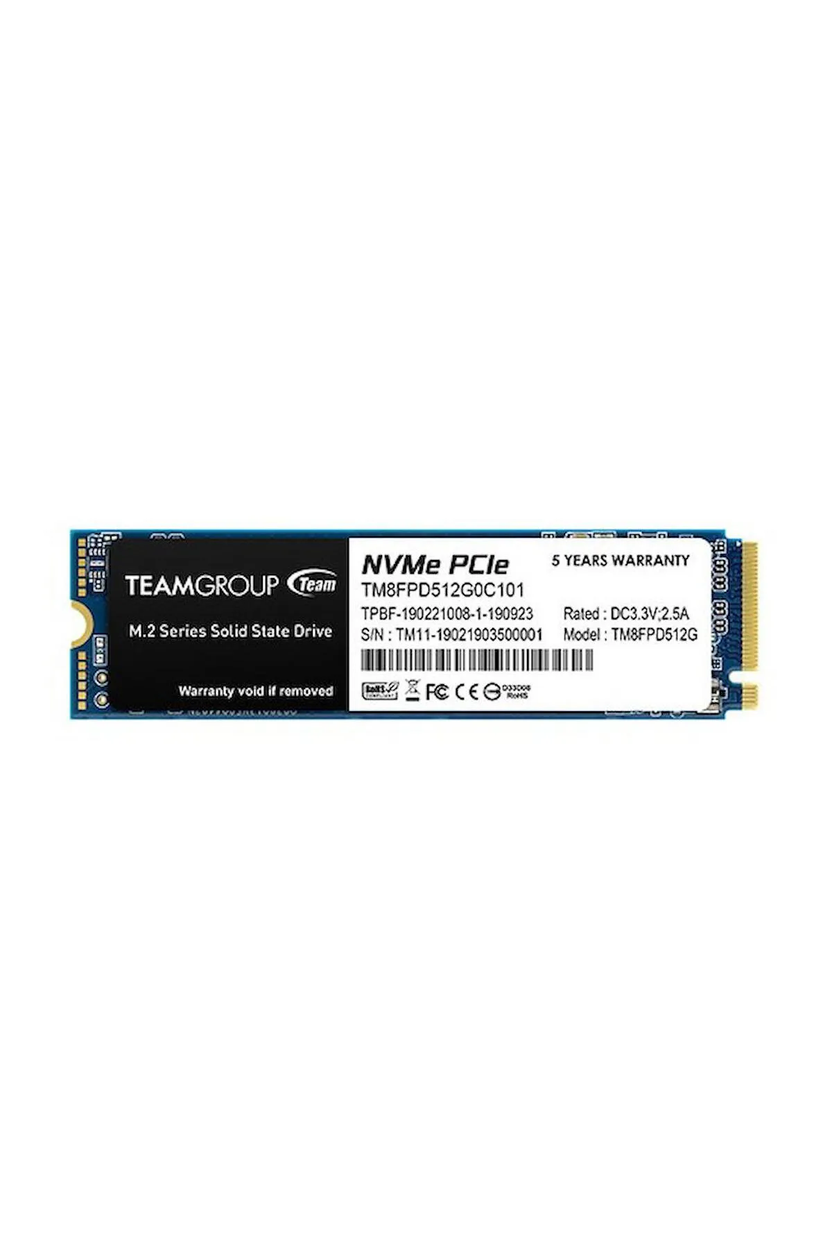 Genel Markalar Team Mp33 Pro 512gb M.2 Nvme Ssd (2400MB/2000MB/S) Tm8fpd512g0c101