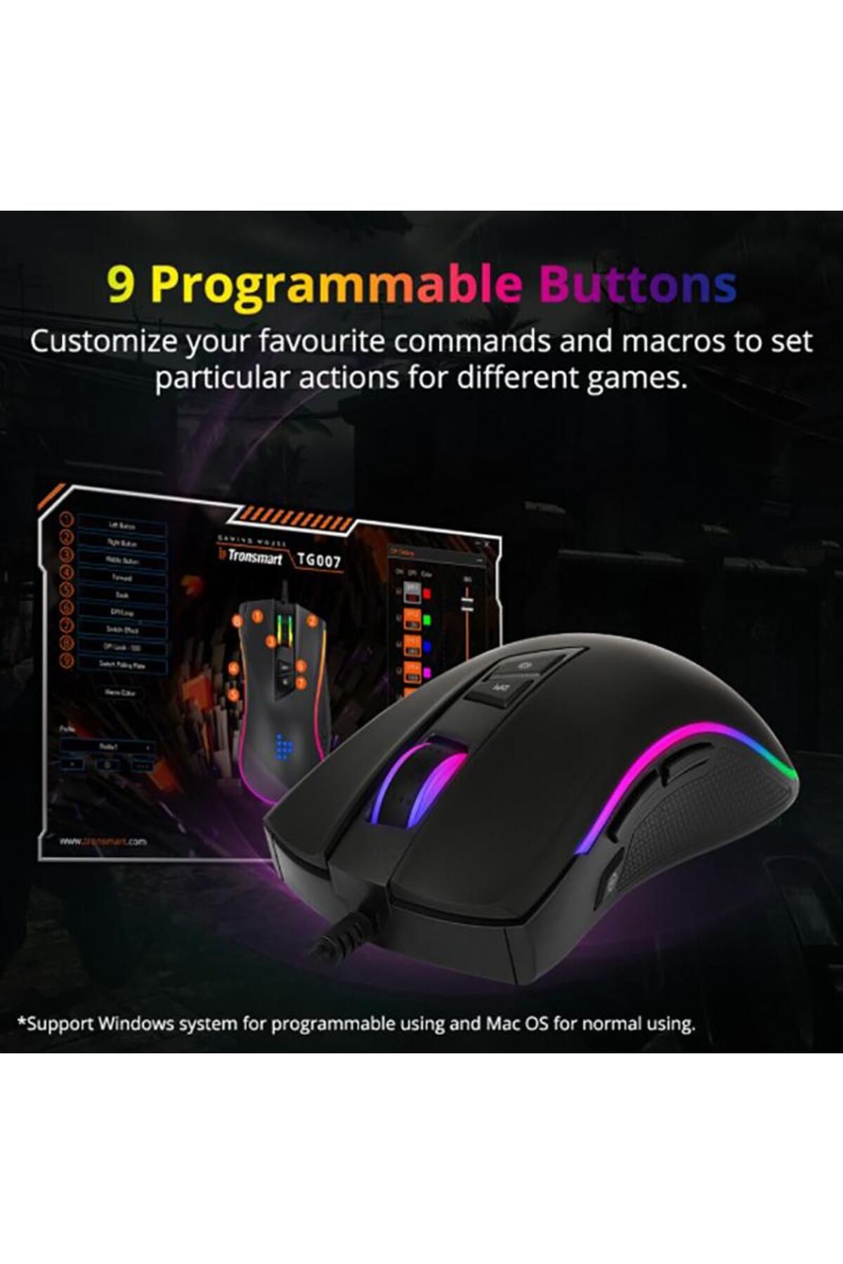 Tronsmart Tg007 Rgb Işıklı Gaming Oyuncu Mouse