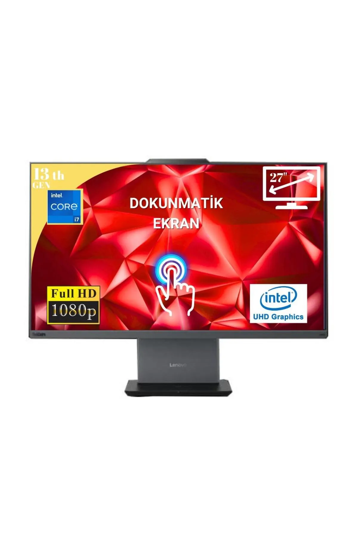 Lenovo Thinkcentre Neo 50A I7 13620H  40GB 512GB M.2 SSD 12SA0013TR ATL27 27" Dokunmatik Ekran W11Pr