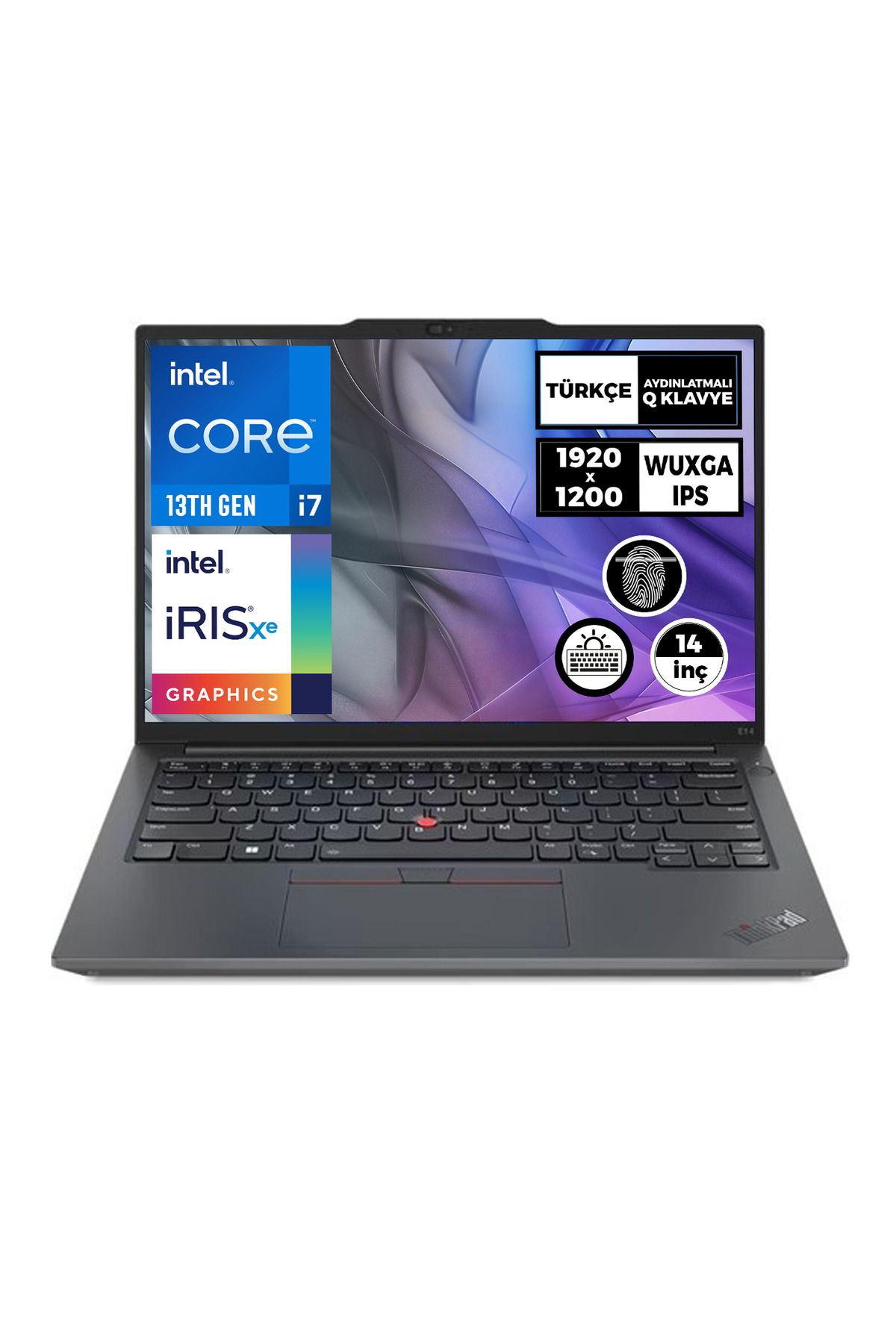 Lenovo ThinkPad E14 G5 i7-1355U 16GB 512GB SSD 14'' WUXGA Freedos Taşınabilir Bilgisayar 21JK0006TX