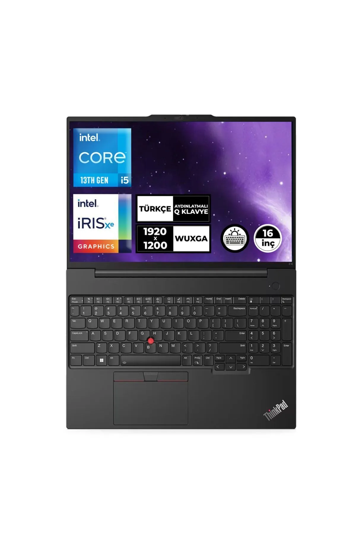 Lenovo ThinkPad E16 Gen 1 i5-1335U 16GB 512GB SSD 16" WUXGA Freedos 21JN00BCTX