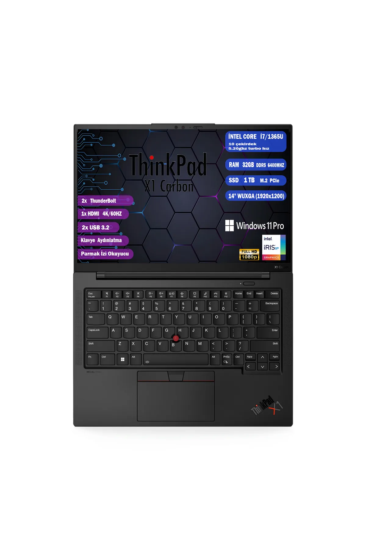 Lenovo THINKPAD X1 CARBON G11 i7-1365U 32 GB 1 TB SSD 14" WUXGA  W11P 4G LTE 21HNSBDJ00