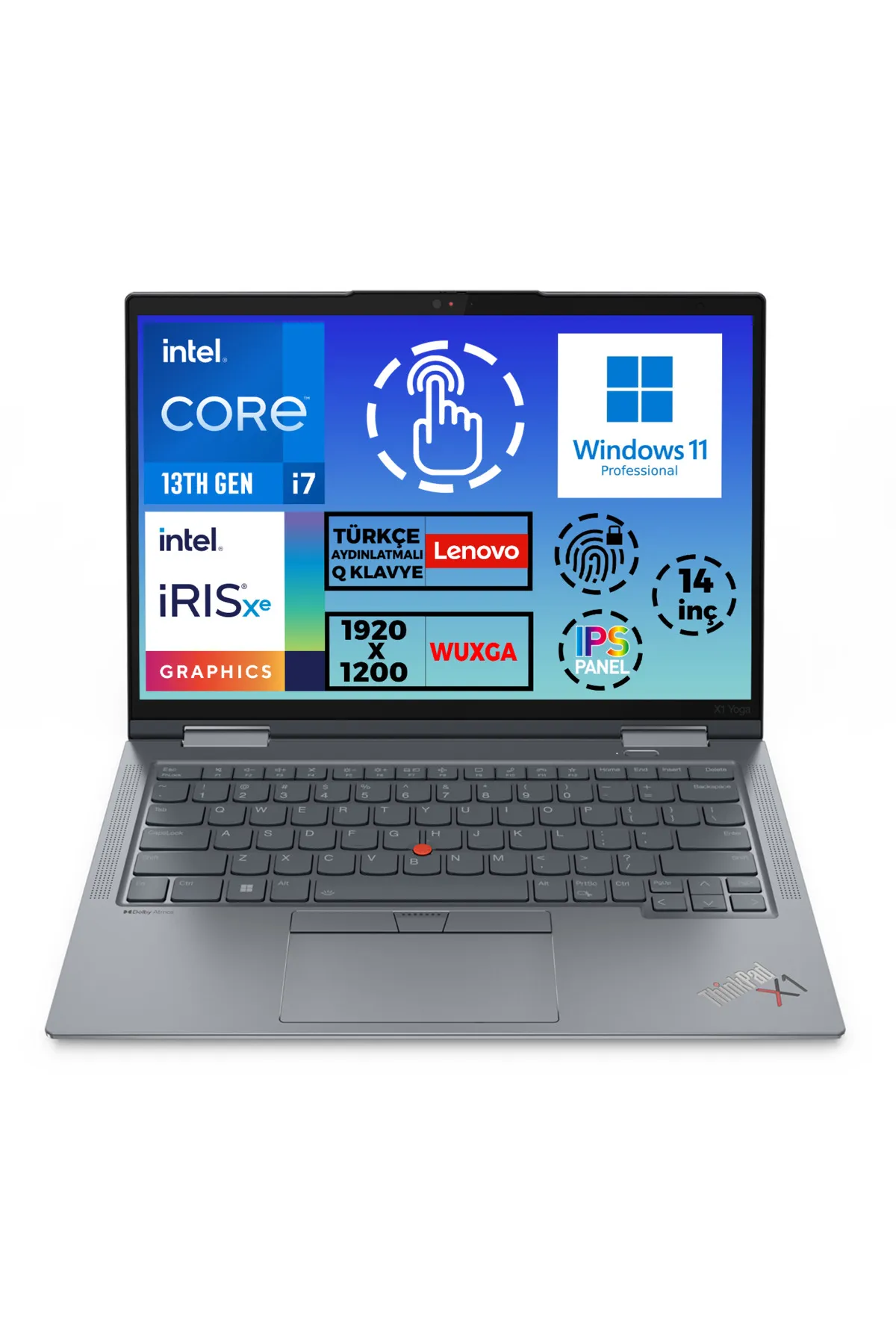 Lenovo ThinkPad X1 Yoga G8 i7-1370P vPro 32GB 4TB SSD 14"WUXGA W11P Dokunmatik Laptop 21HQS1RSTX 002