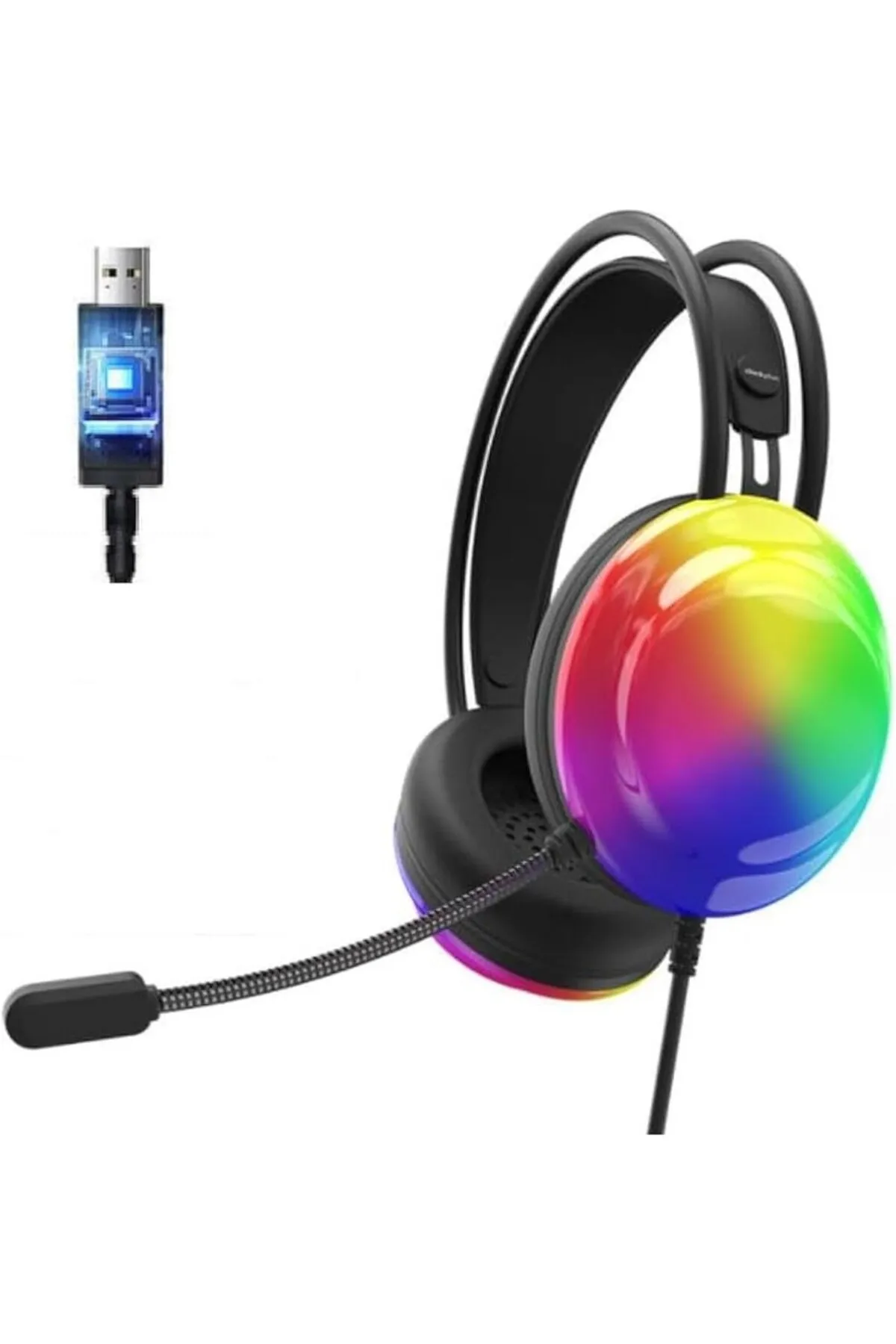 Lenovo Thinkplus G30B Usb 7.1 Gaming Rgb Işıklı Kulaklık