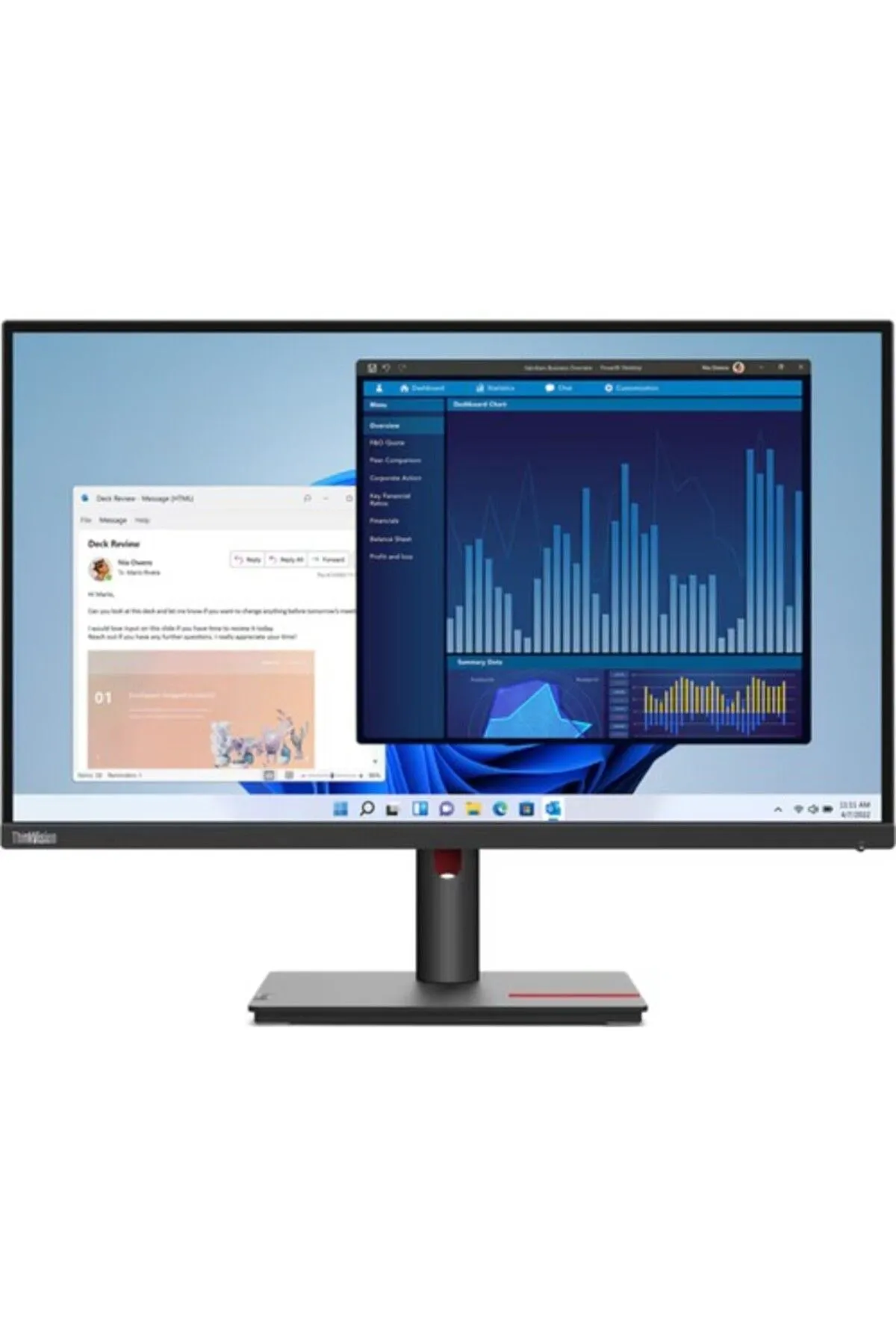 Lenovo Thinkvision T27H-30 63A3GAT1TK 27" 4ms 60Hz 2k HDMI Dp Usb/usb-C RJ45 Pivot Monitör