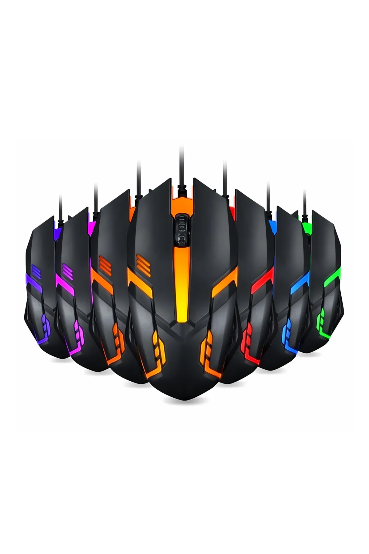 Genel Markalar Thunder RGB Kablolu 7 Renk Modu Gaming Oyuncu Optik Mouse