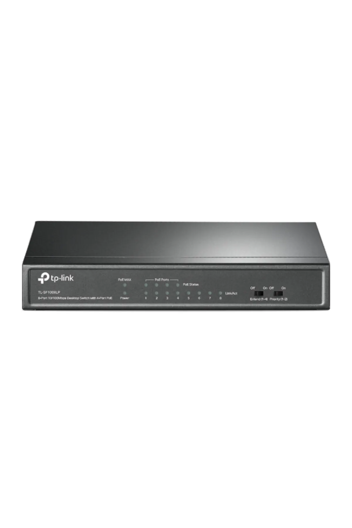 TP-Link TL-SF1008LP 8 Port 4 Port Poe+ 10-100 Mbps 4 Port Uplink Switch Çelik Kasa