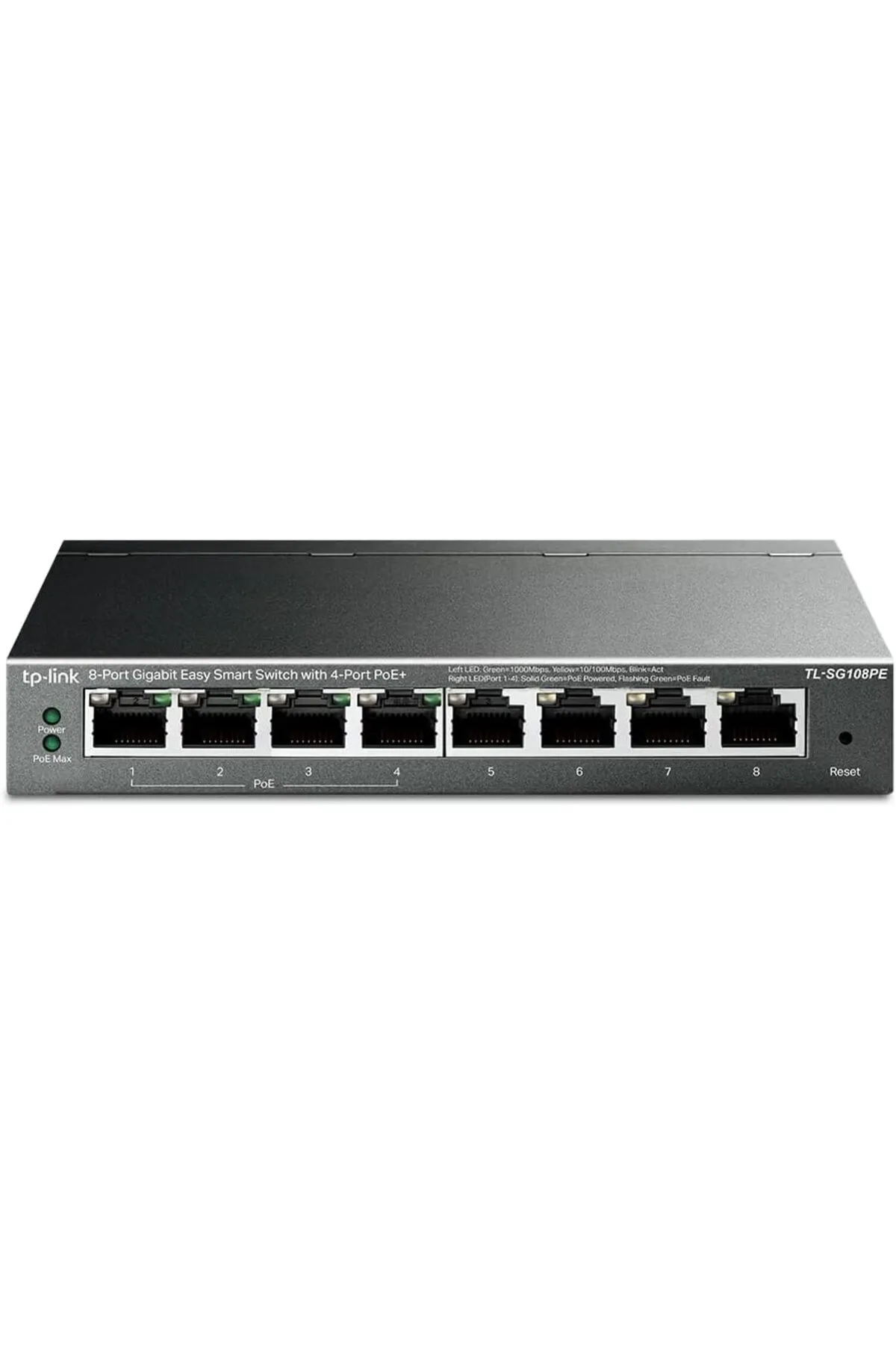 STOREMAX TL-SG108PE, 8 Port Gigabit / 4 Port POE Smart Switch mhmt 1053513