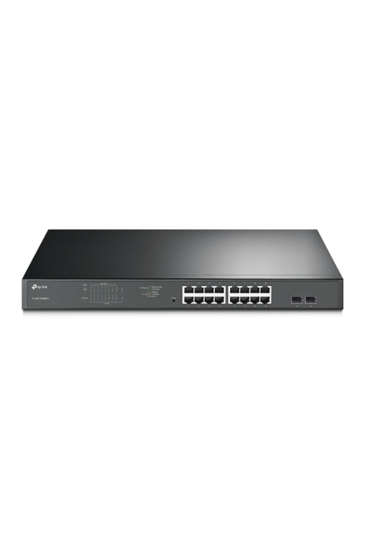 TP-Link Tl-sg1218mp 16 Port 10-100-1000 Poe+ Switch 2 Port Sfp Çelik Kasa Rack Mount