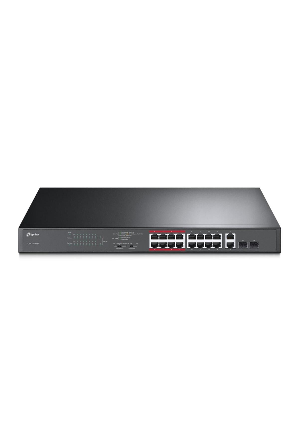 TP-Link TL-SL1218MP 16PORT 10/100 YÖNETİLEMEZ POE SWITCH