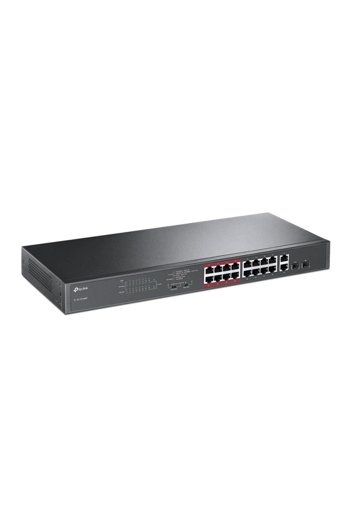 TP-Link TL-SL1218MP 16PORT 10/100 YÖNETİLEMEZ POE SWITCH