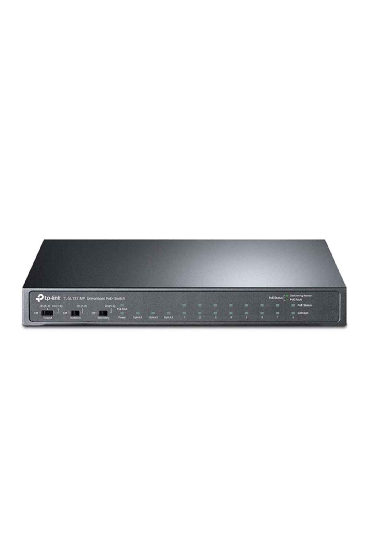 TP-Link TL-SL1311MP, 8-Port 10/100Mbps + 3-Port Gigabit Desktop Switch with 8-Port PoE+ Yeni Desen 440583